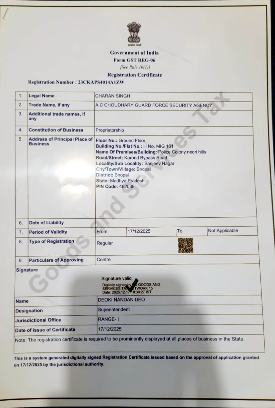 Public preview of GST Registration