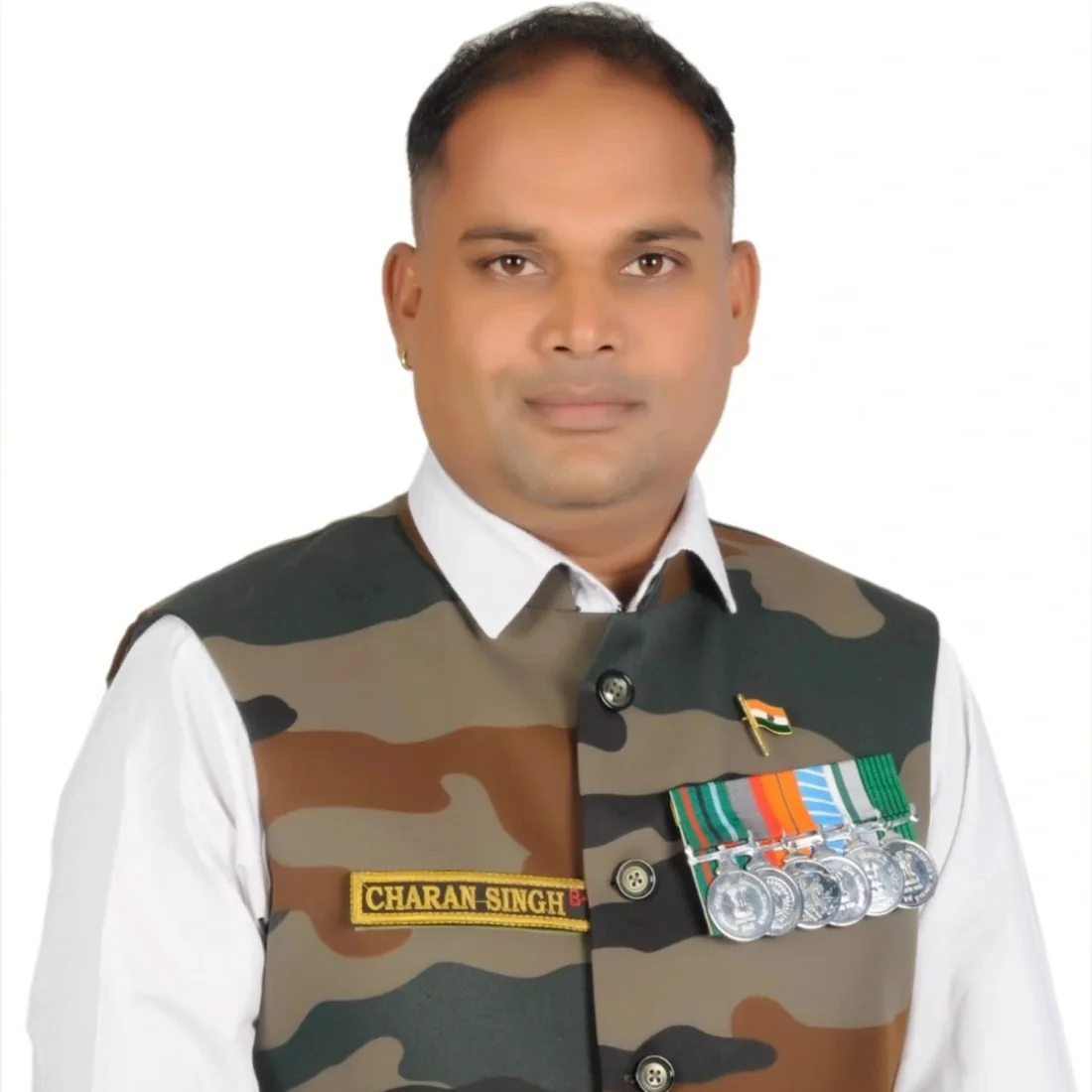 Leadership service recognition portrait