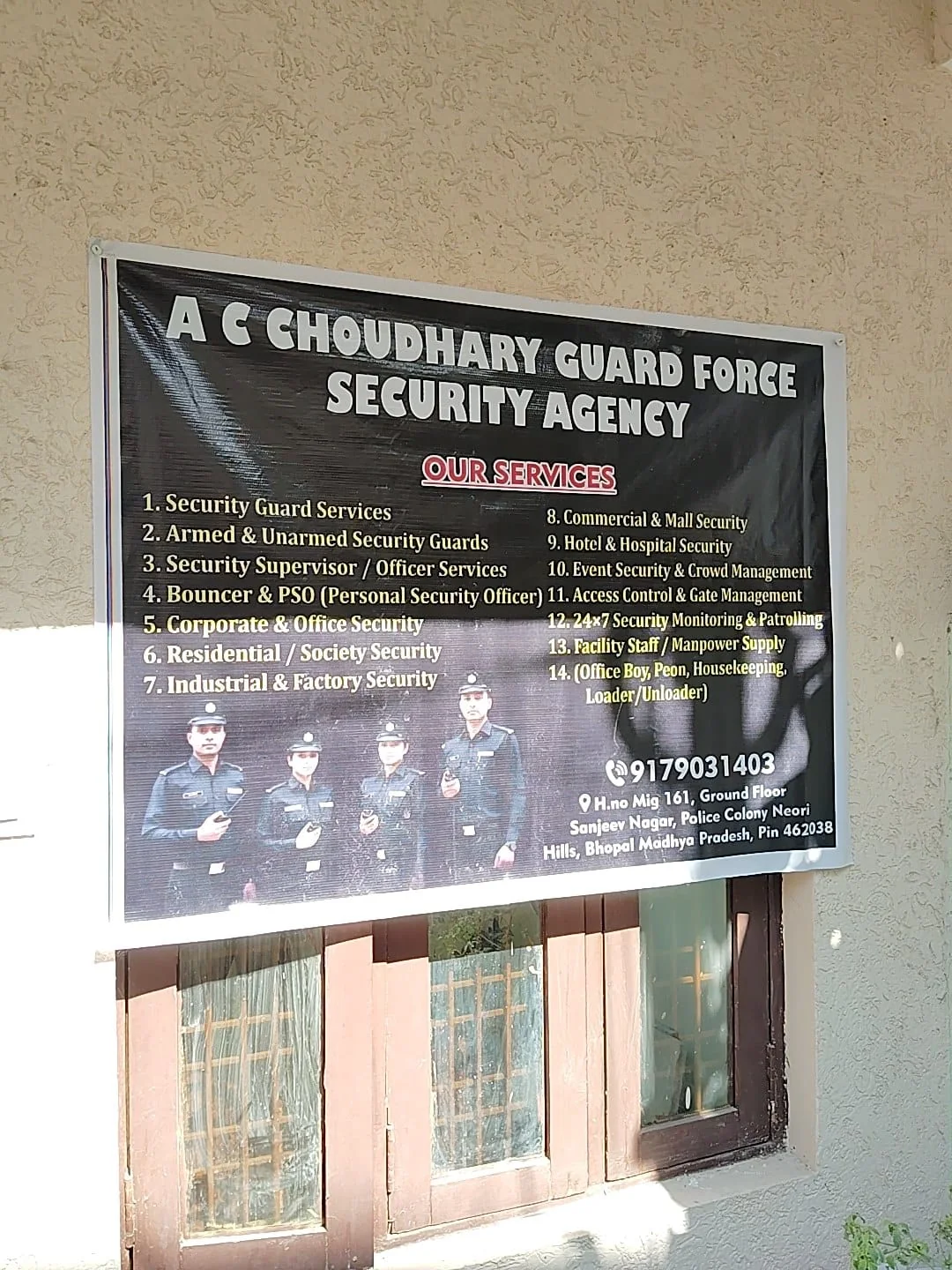 AC Choudhary Guard Force agency services signage